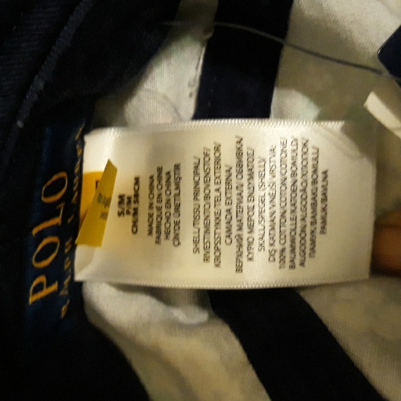 NWT Polo Ralph Lauren Hawiaan Bear Chino Bucket Hat - Navy Multi - Picture 10 of 12